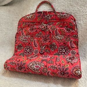 Vibrant Red Paisley Quilted Women's Bag